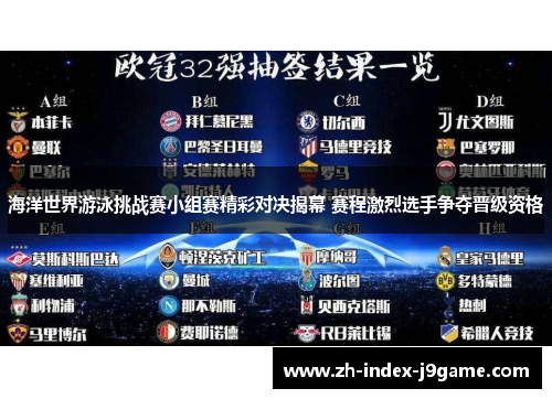 海洋世界游泳挑战赛小组赛精彩对决揭幕 赛程激烈选手争夺晋级资格 海洋世界游泳挑战赛小组赛精彩对决揭幕 赛程激烈选手争夺晋级资格